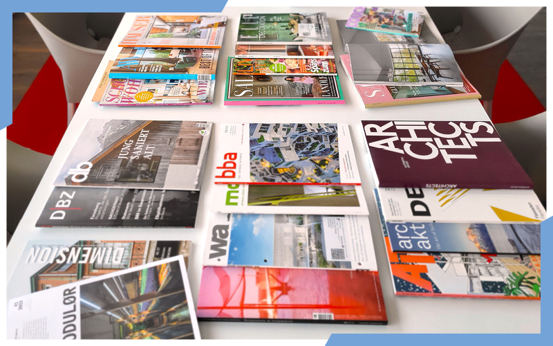 Eine Auslage an Printmagazinen aus dem B2B- und B2C Markt. | © die media GmbH